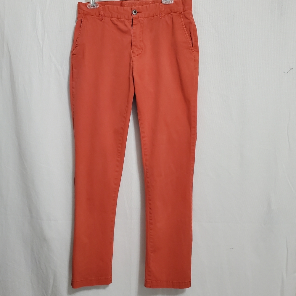 Paperbacks Garment Dyed Chinos Rust Red 32 Waist